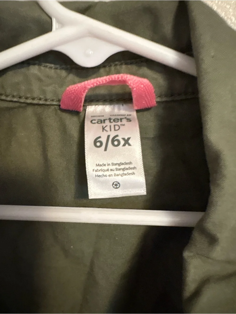 Carter's Olive Green Utility Jacket for Kids